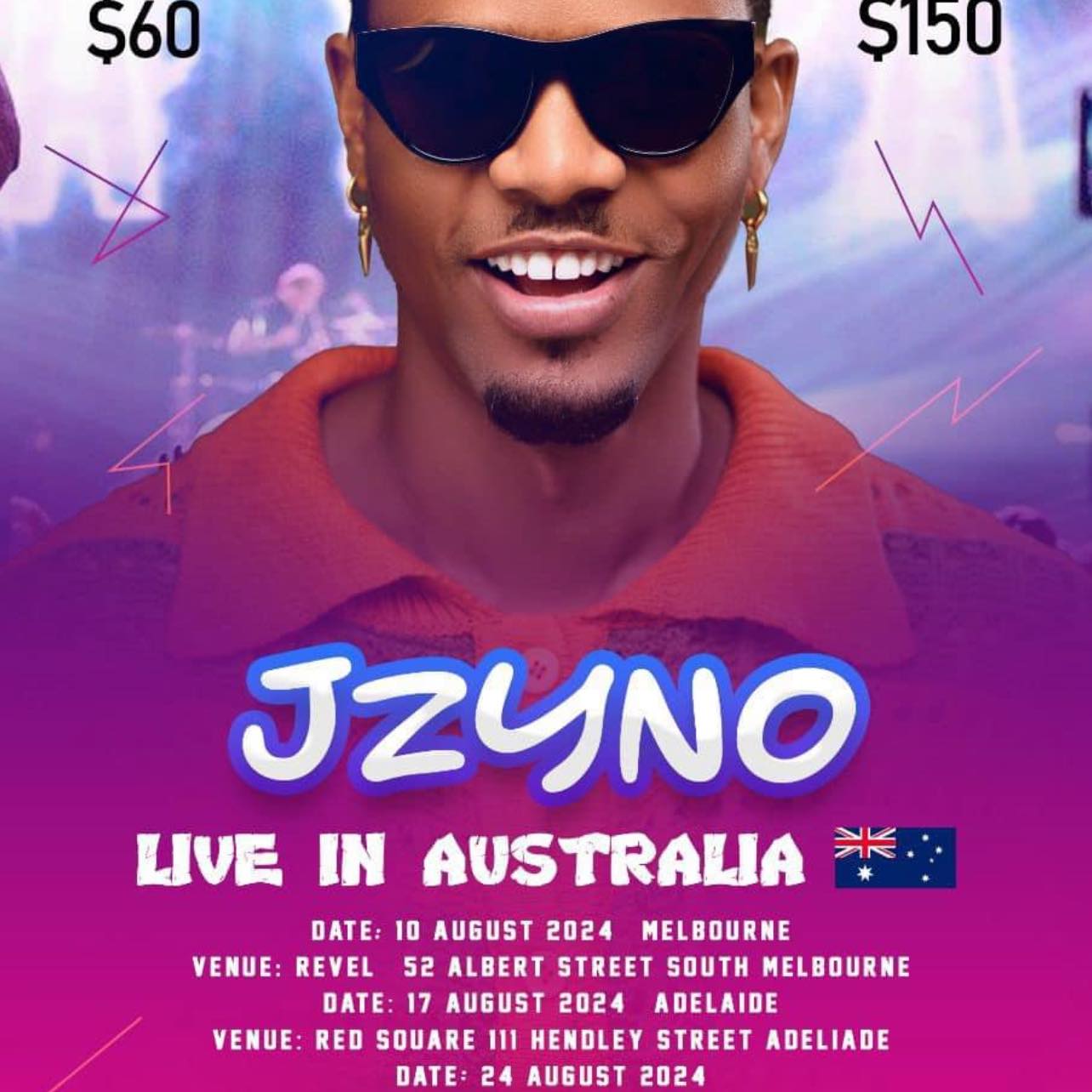 JZYNO — Live in Australia poster